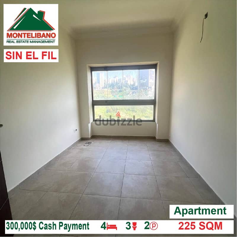 300,000$ Cash Payment!! Apartment for sale in Sin El Fil!! 1