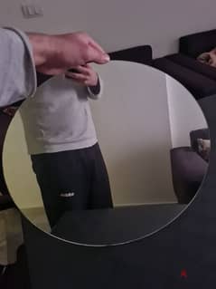 Diy Mirror, mirror without frame, around 50 diameters