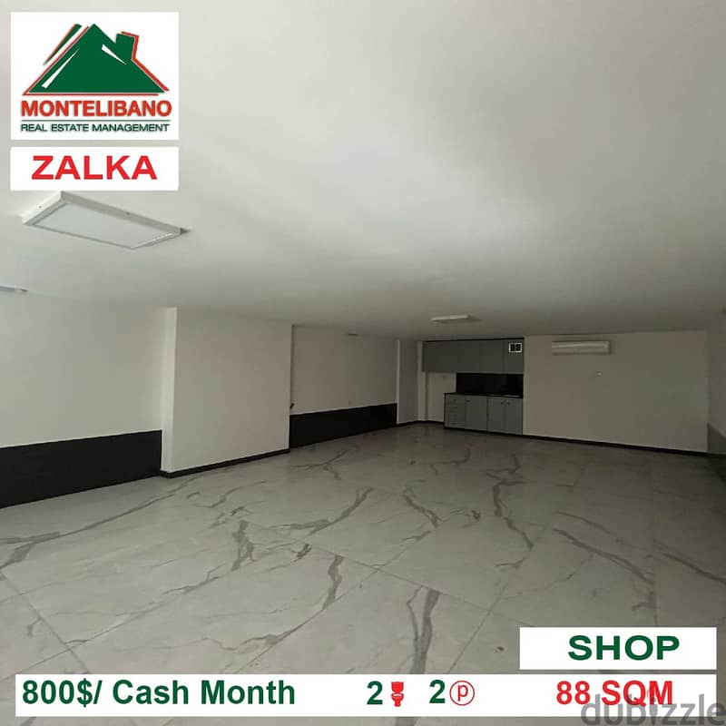 800$ Shop for rent located in Zalka 0