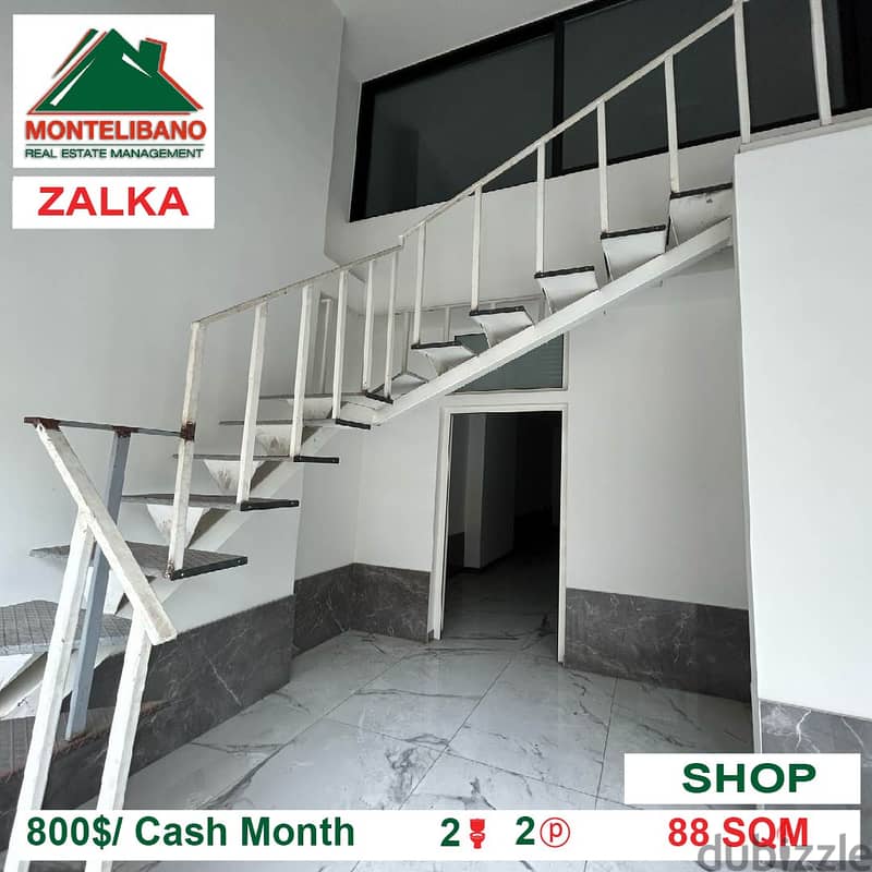 800$ Shop for rent located in Zalka 1
