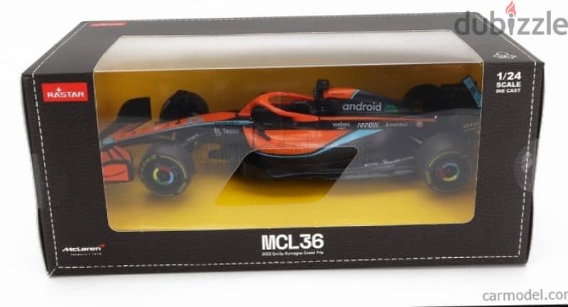Mclaren MCL36 F1 diecast car model 1:24. 5