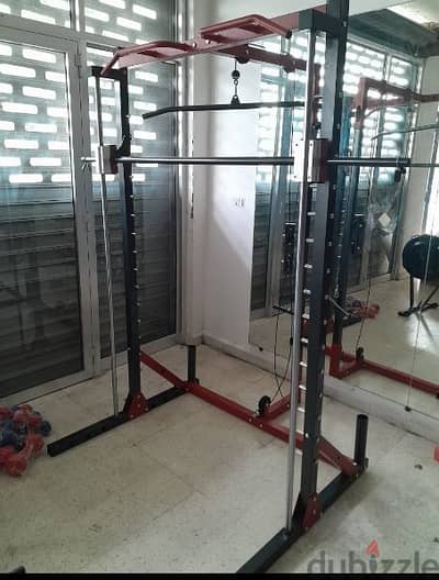 Smith machine lat pull down pull up bar and row 03027072 GEO SPORT