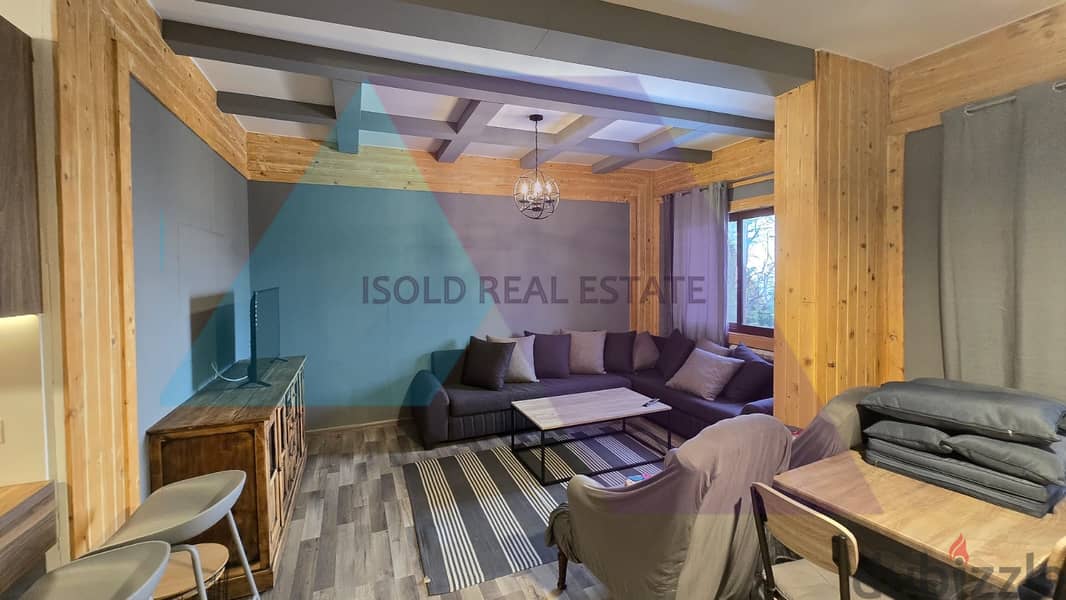 Furnished 185 m2 duplex chalet having open view for rent in Faraya 1