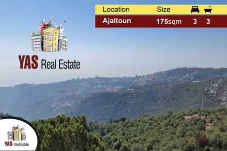 Ajaltoun 175m2 | Private Street | View | Super Luxurious | Catch | MY