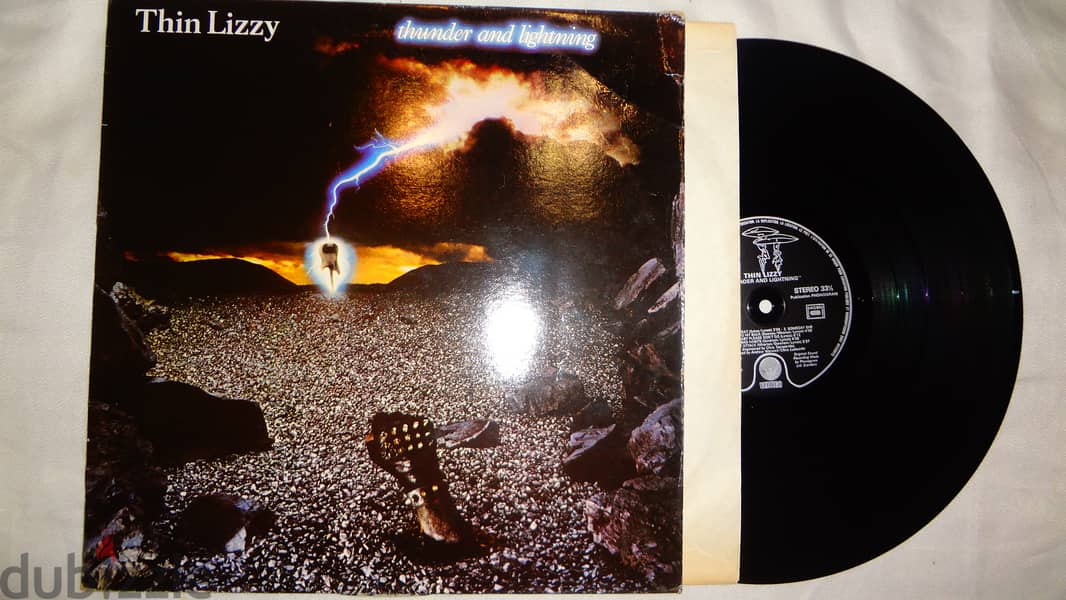 Thin Lizzy " thunder and lightening" vinyl album 0