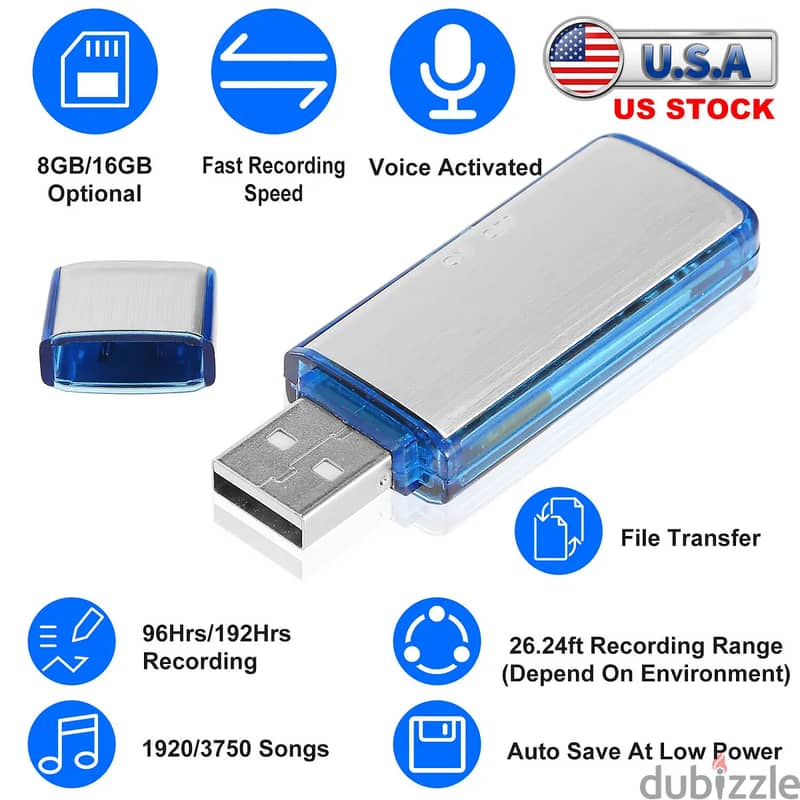 USB spy voice recorder phone otg compatible 0
