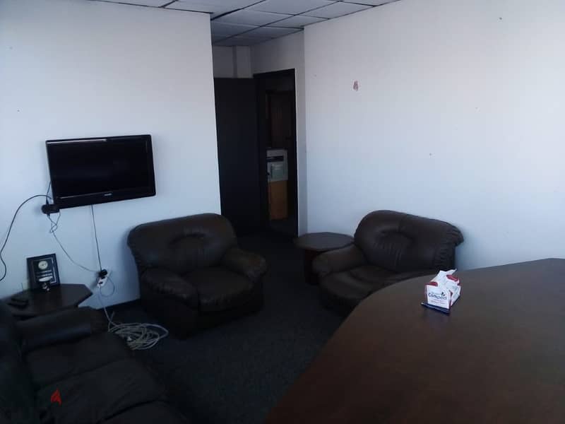 110 Sqm | Fully Furnished Office For Rent in Sin El Fil 1