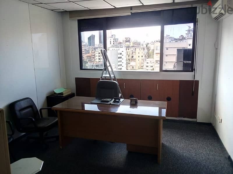 110 Sqm | Fully Furnished Office For Rent in Sin El Fil 5