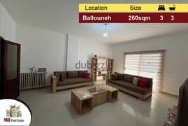 Ballouneh 260m2 | Fully Redesigned | Mountain View | Prime Location|MY 0