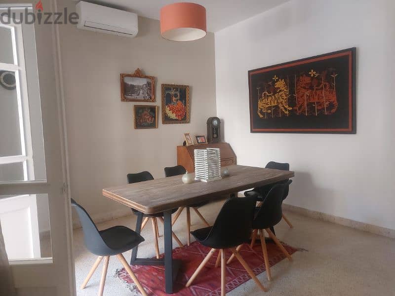 Gemmayze fully furnished 2 bedشقق للر  for long term rent 12