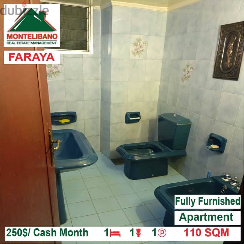 250$/Cash Month!! Apartment for rent in Faraya!! 2