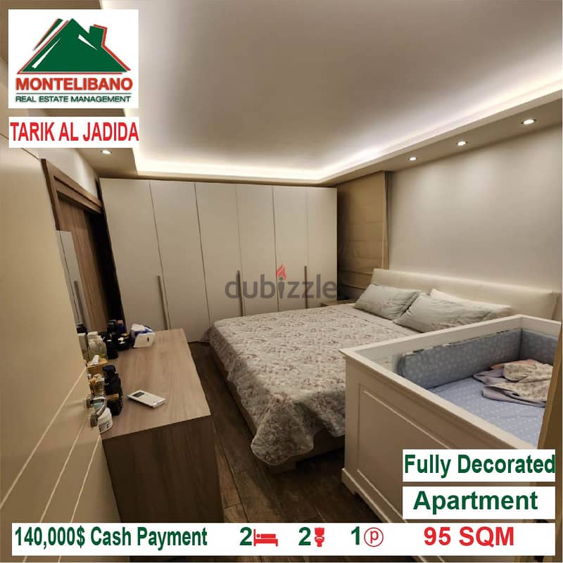 140,000$ Cash Payment!! Apartment for sale in Tarik Al Jadida!! 2