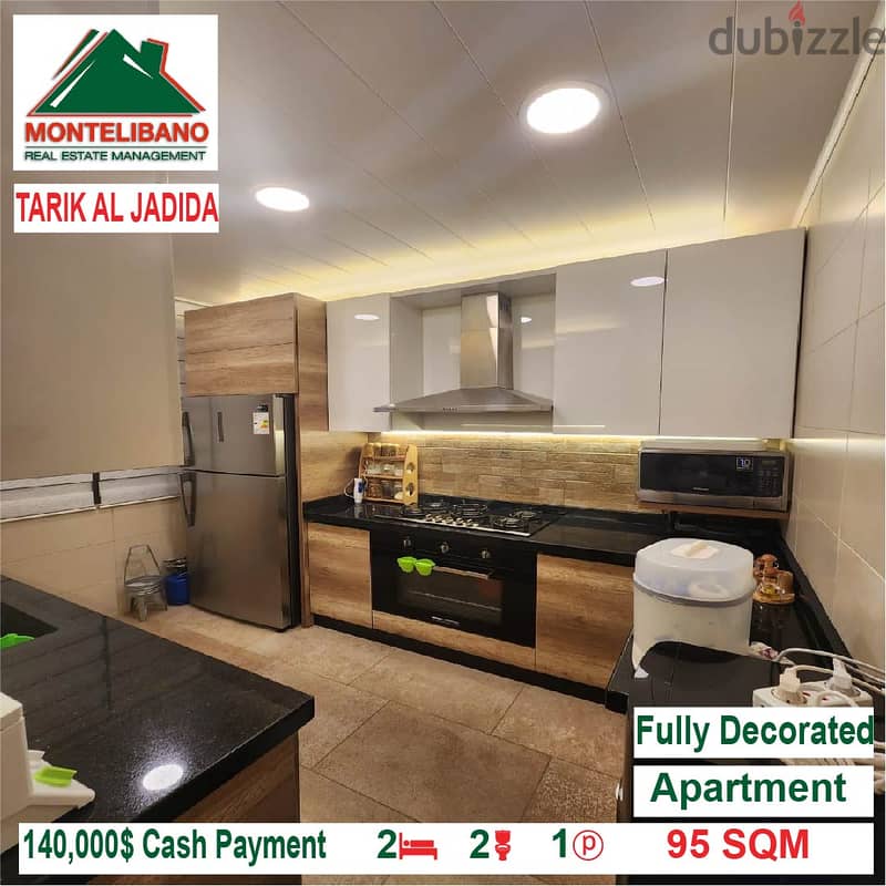 140,000$ Cash Payment!! Apartment for sale in Tarik Al Jadida!! 4