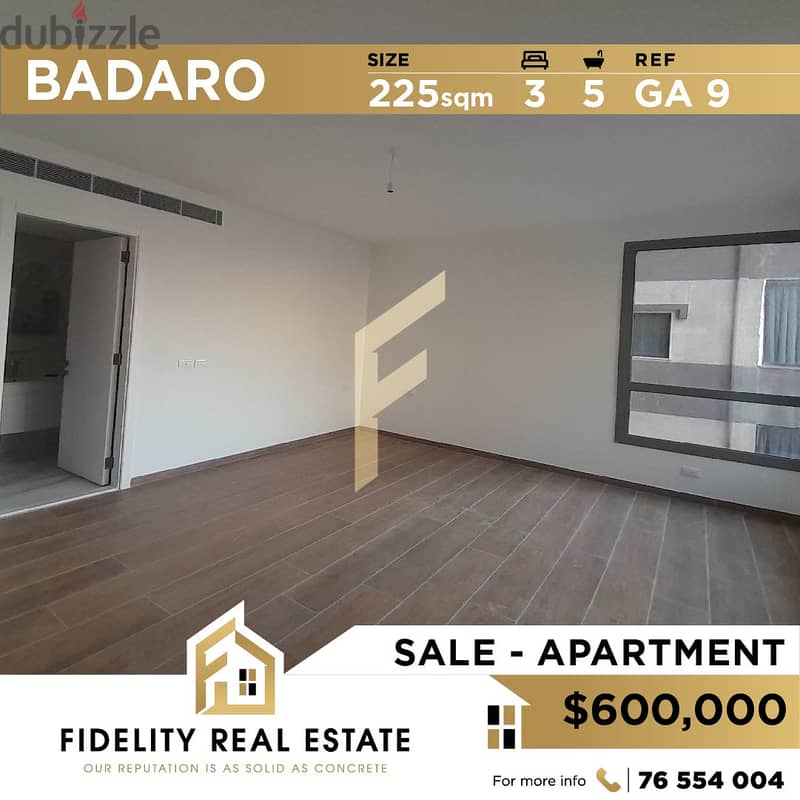 Apartment for sale in Badaro GA9 0