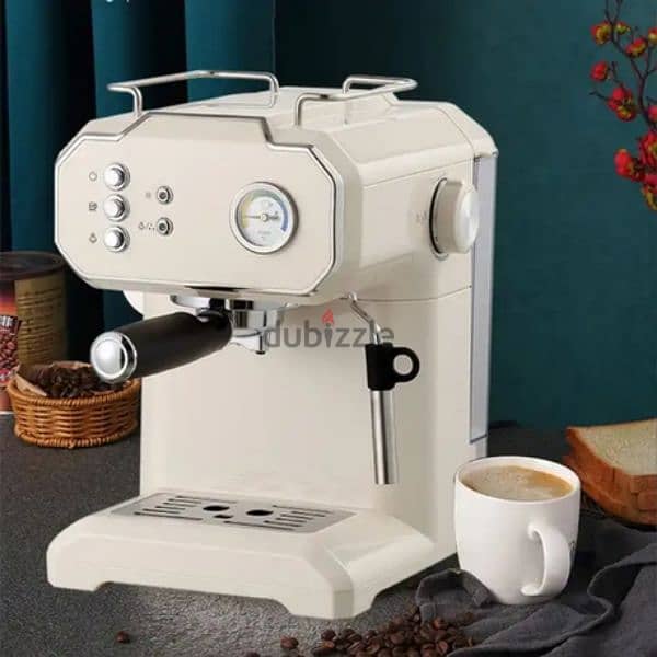 espresso machine retro white  مكنة قهوة 2
