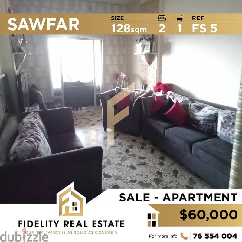 Apartment for sale in Sawfar FS5 0