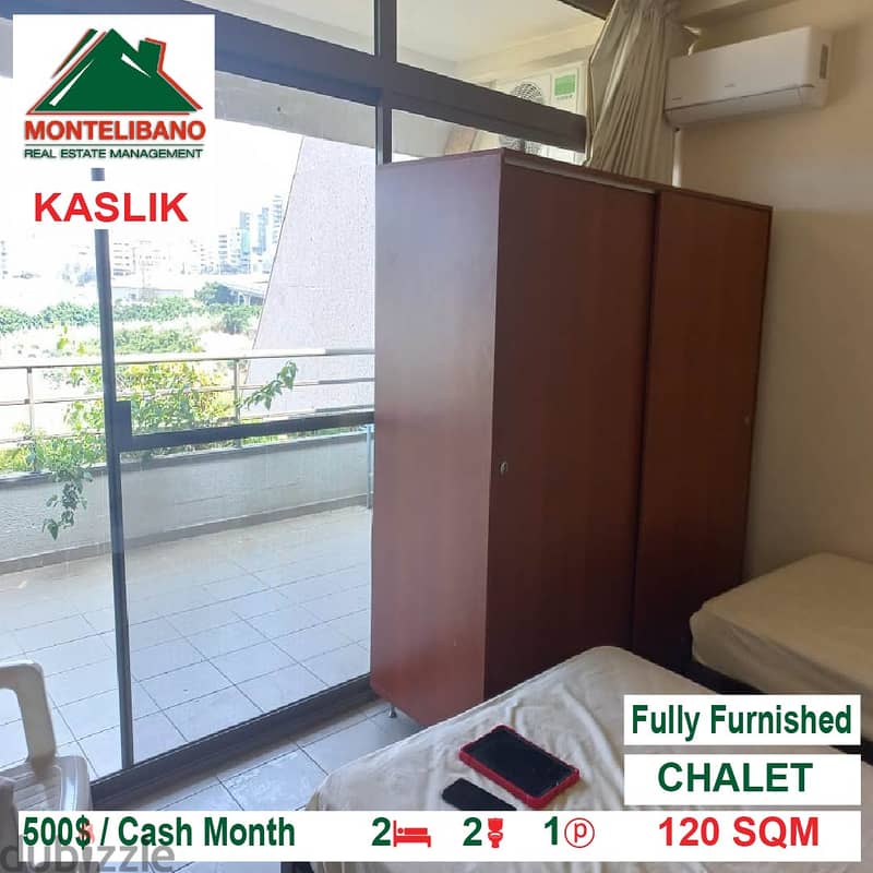 500$ Fully Furinished Chalet for rent located in Kaslik!!!! 2