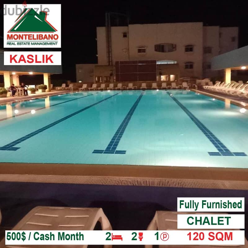 500$ Fully Furinished Chalet for rent located in Kaslik!!!! 4