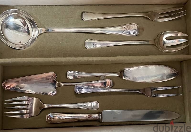 Christofle 168 pc silver plated cutlery in excellent condition 1