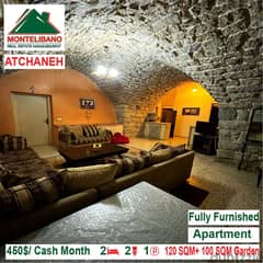 450$/Cash Month!! Apartment for rent in Atchaneh!!