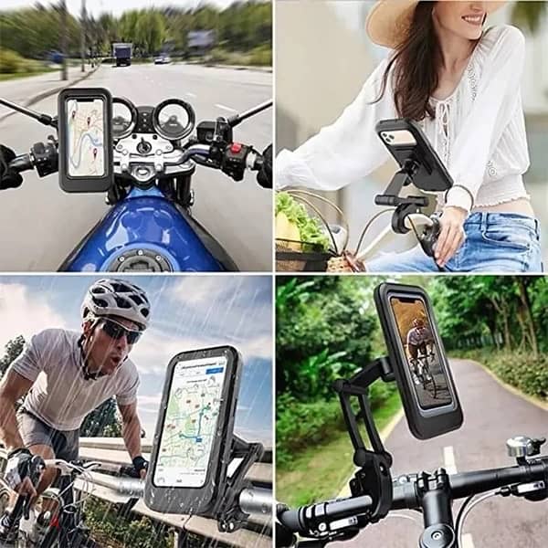 Phone holder for motorcycle and bicycle 1