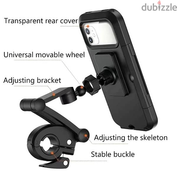 Phone holder for motorcycle and bicycle 3