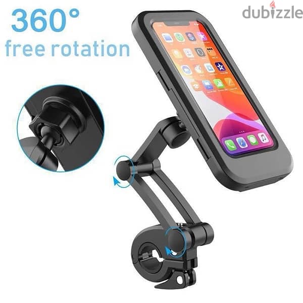 Phone holder for motorcycle and bicycle 7