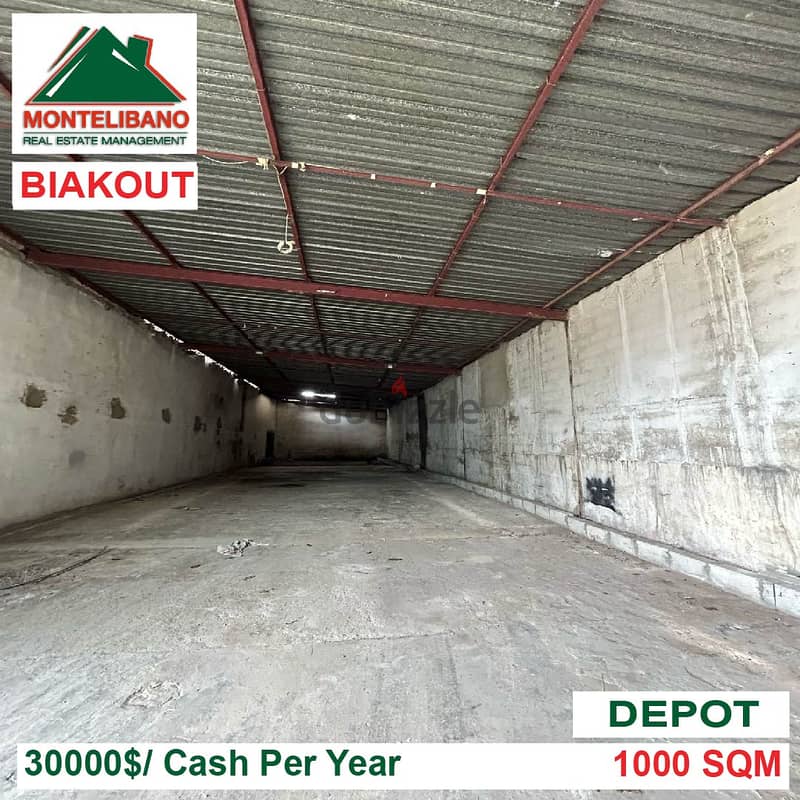30000$!! Depot for rent located in Biakout 0