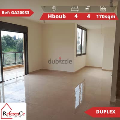 New construction Duplex in Hboub دوبلكس بناء جديد في حبوب