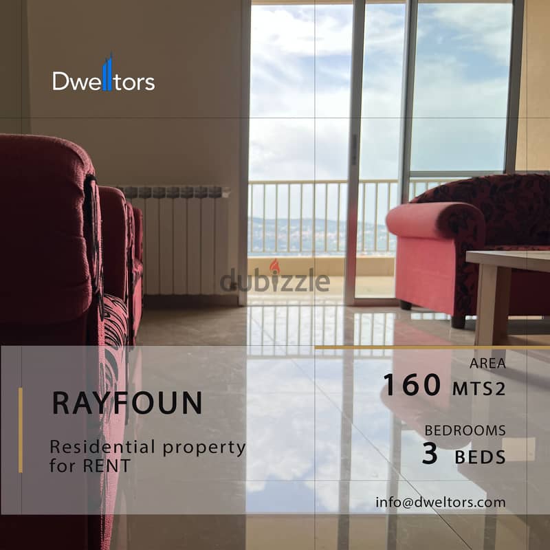 APARTMENT for RENT in RAYFOUN - 3 Bed | 2 Bath 0