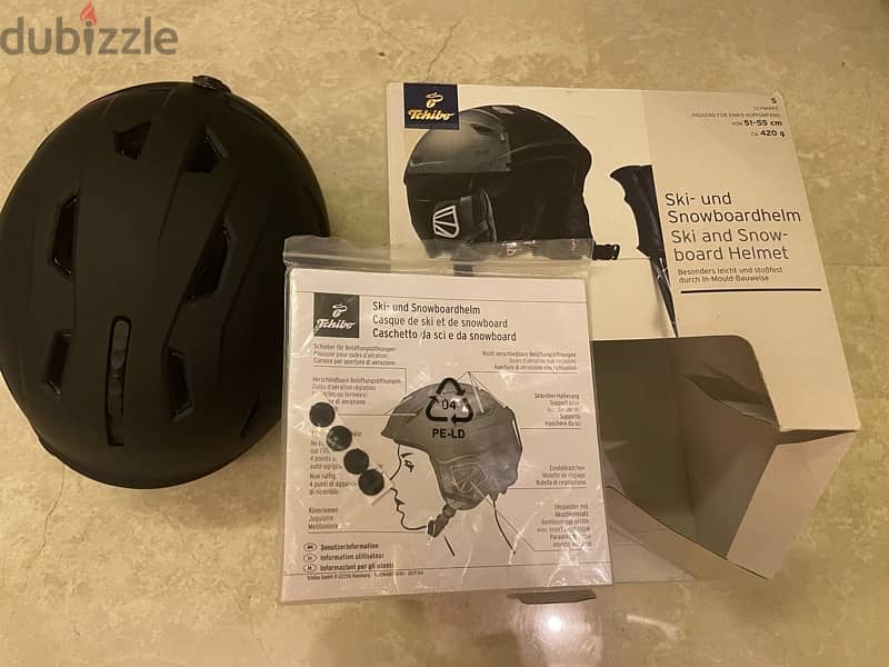 Helmet for ski or snowboard or bicycle 1