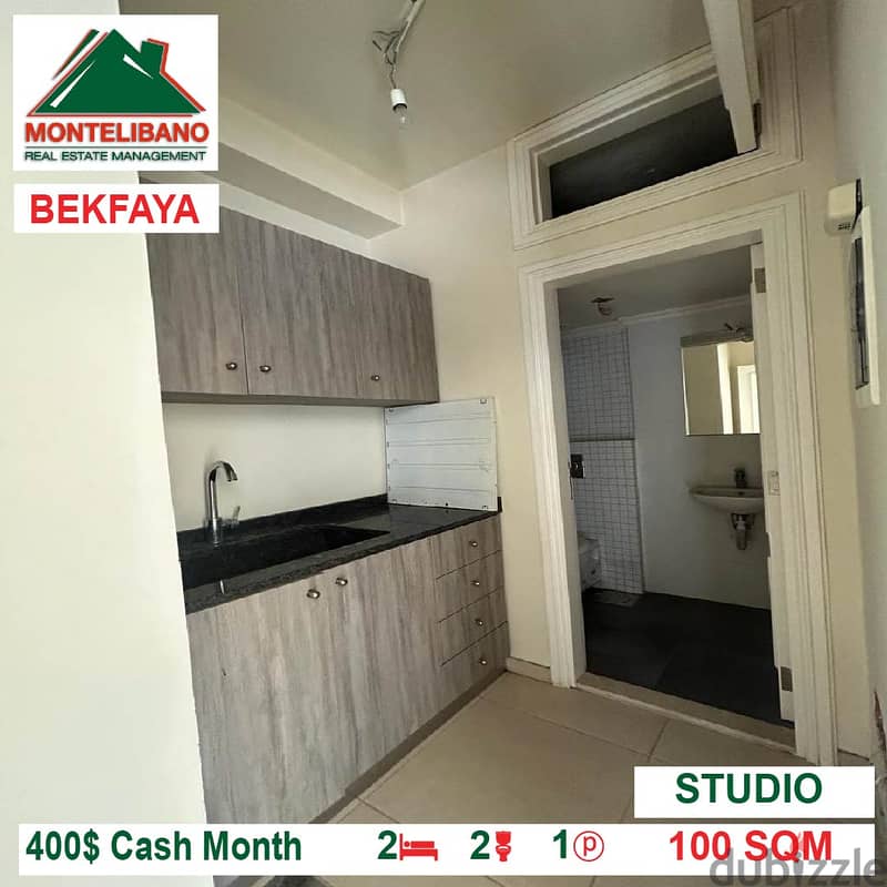 400$!! Studio for rent located in Bekfaya 2