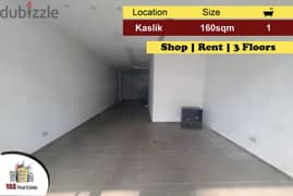 Kaslik 160m2 | Rent | Shop | Prime Location | Great Investment | KH | 0