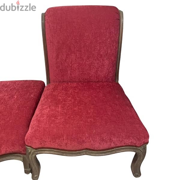 Sofa coach with leg rest - 2 piece victorian chase lounge 3