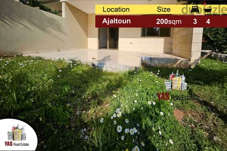 Ajaltoun 200m2 | 100m2 Garden | Mountain View | Prime Location | TO |