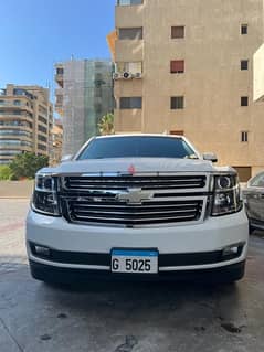 Chevrolet tahoe SLE 2018 with plate number