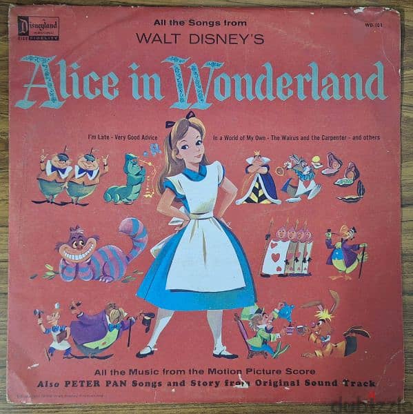 Walt Disney's Story Of Alice In Wonderland   Vinly LP 0