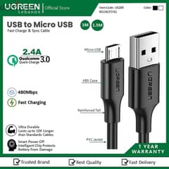 Ugreen Cables Mobile & Covers Micro Usb, Type-c, Iphone 1Year Warranty 0