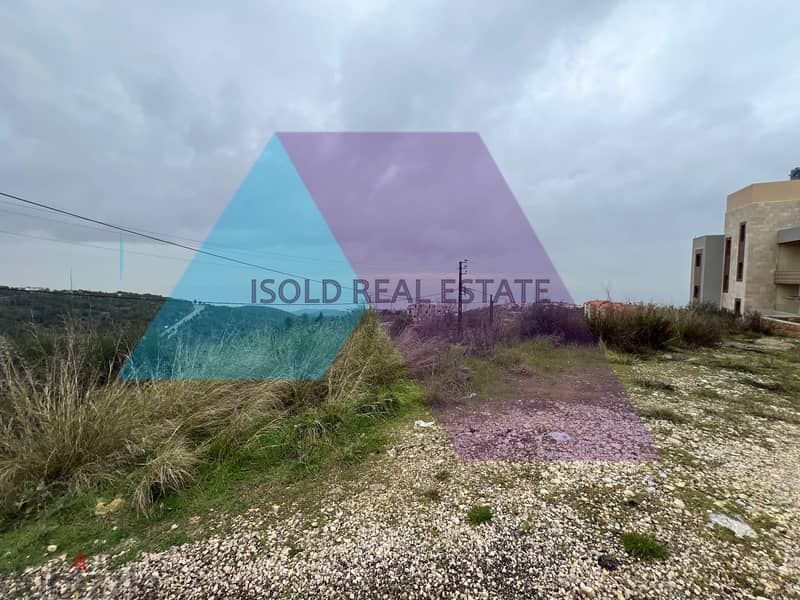 930 m2 land + open view for sale in Ras osta - أرض للبيع في راس اسطة 1
