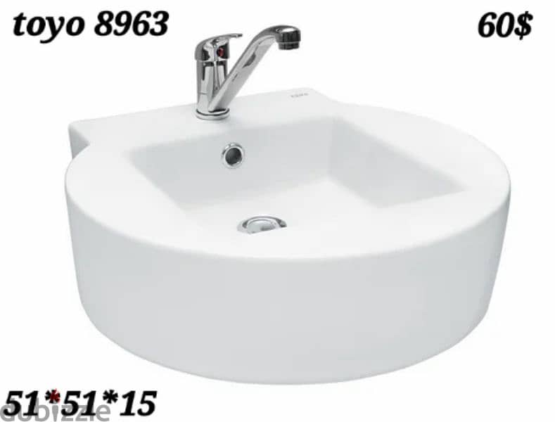 posee sinks (white color) مغاسل حمام 14