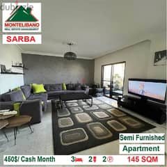 400$/Cash Month!! Apartment for rent in Sarba!!