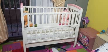 baby bed with mattress