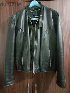 Genuine Leather jacket, THINSULATE brand, size L (42), BIKERS style 0