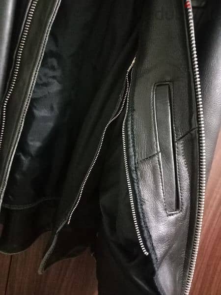 Genuine Leather jacket, THINSULATE brand, size L (42), BIKERS style 5