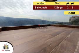 Ballouneh 125m2 | Rent | Panoramic View | Calm Area | IV KS MY |