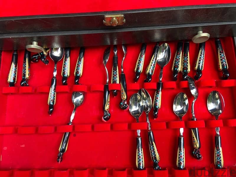 Vintage JEZZINE CUTLERY 77 PIECES SET With Box  New Not Used 1