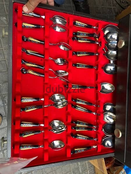 Vintage JEZZINE CUTLERY 77 PIECES SET With Box  New Not Used 4