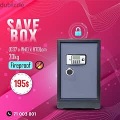 Safe Box (D37 x W40x H70) cm 70kg 0