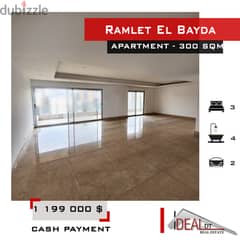 Prime location!Apartment for sale in Ramlet el Bayda 300sqm rf#kj94087 0