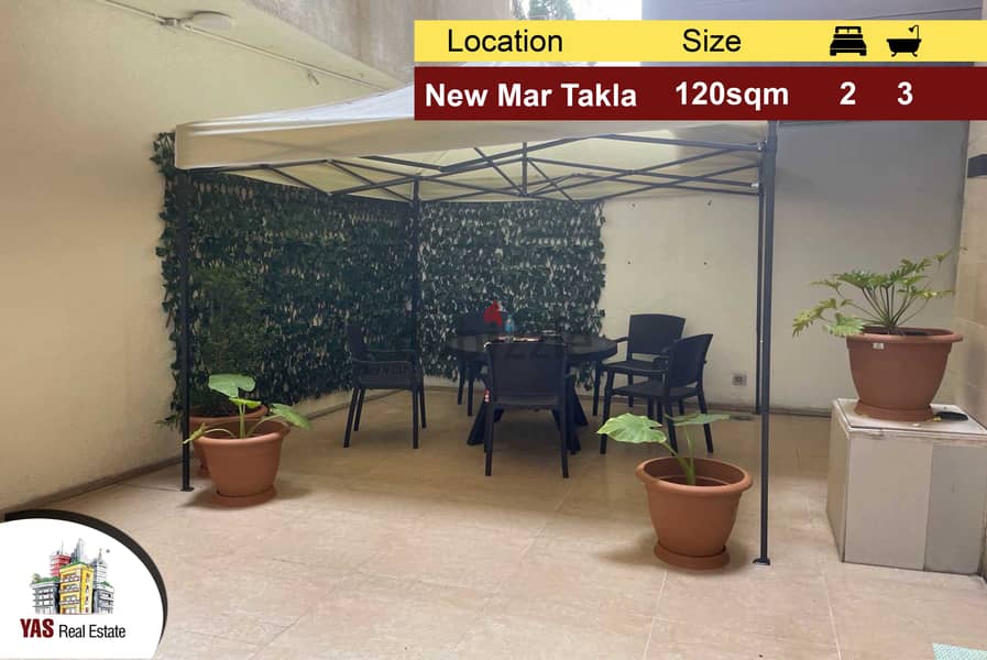 New Mar Takla 120m2 | 40m2 Terrace | Well maintained | Catch | PA | 0